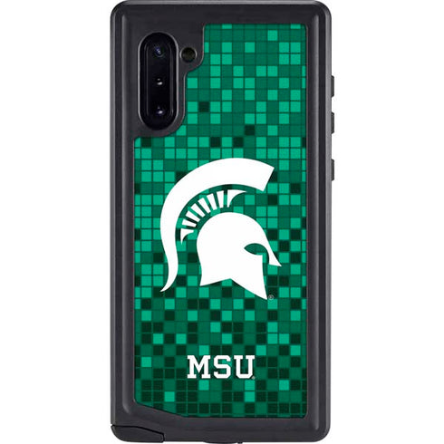 Michigan State University Spartans Digital Pixels Galaxy Cases